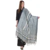 Women's Art Silk Printed Dupatta (Grey, Length: 2.25 to 2.50 Mtr)