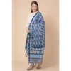 Women's Art Silk Printed Dupatta (Blue, Length: 2.25 to 2.50 Mtr) - Image 3
