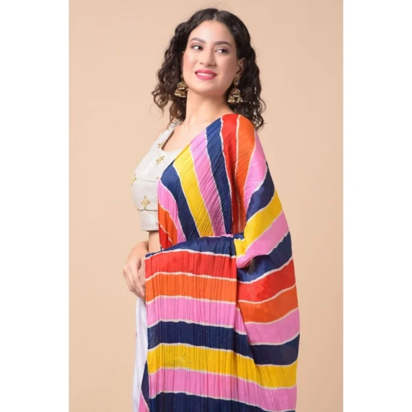 Women's Chanderi Printed Dupatta (Multicolor, Length: 2.25 to 2.50 Mtr) - Image 2