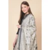 Women's Art Silk Printed Dupatta (Black, Length: 2.25 to 2.50 Mtr) - Image 3