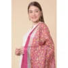 Women's Art Silk Printed Dupatta (Pink, Length: 2.25 to 2.50 Mtr) - Image 3