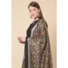 Women's Art Silk Printed Dupatta (Black, Length: 2.25 to 2.50 Mtr) - Image 3