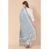 Women's Art Silk Printed Dupatta (Grey, Length: 2.25 to 2.50 Mtr) - Image 5