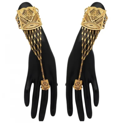 Women's Gold Plated Hathphool Adjustable Chain