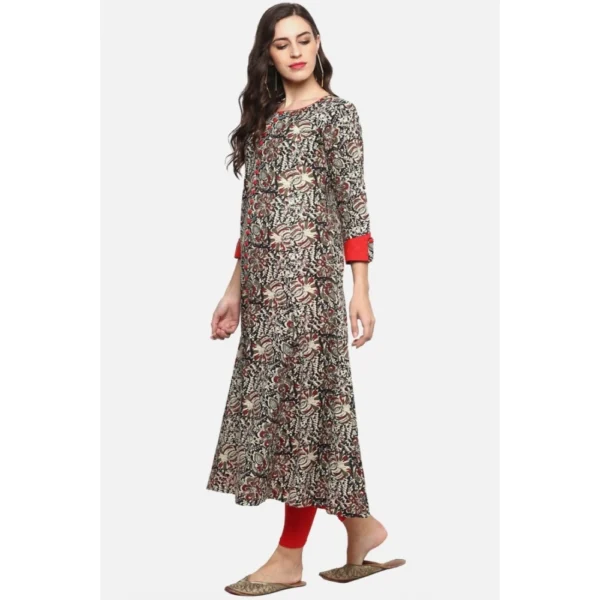 Women's Casual 3/4 th Sleeve Printed Cotton Kurti (MultiColor) - Image 5
