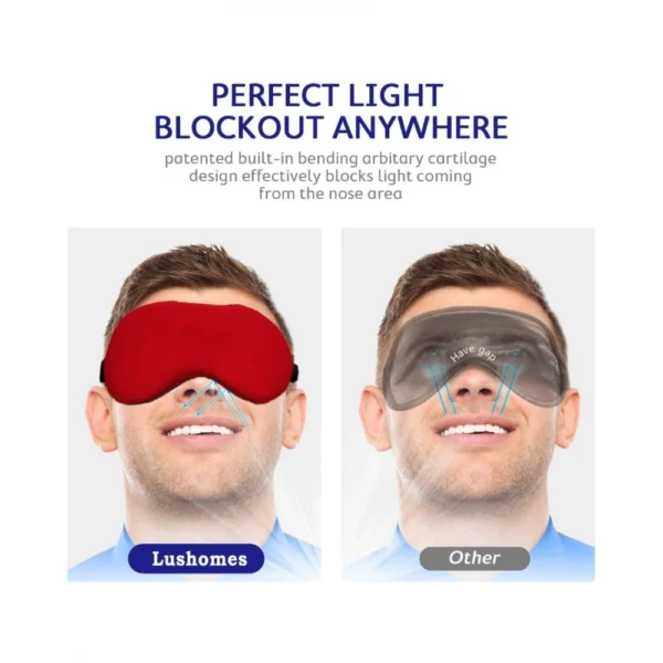 Solid Lycra Foam Eyemasks (Red) - Image 3