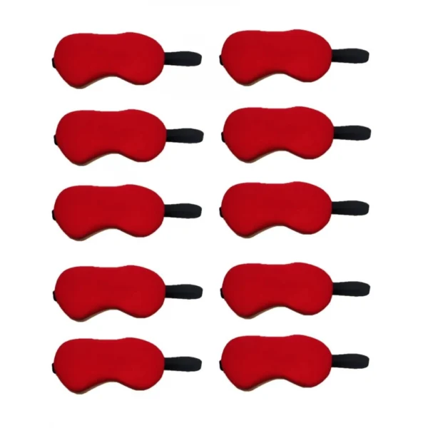 Solid Lycra Foam Eyemasks (Red) - Image 4