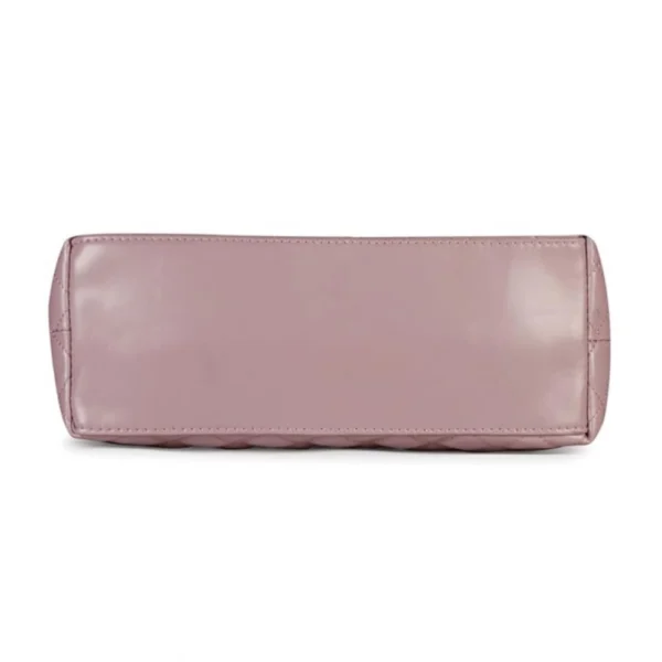 Women's Polyurethane Textured  Shoulder Bag (Blush Pink) - Image 4