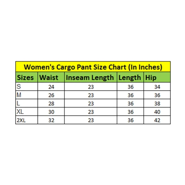 Women's Casual Cotton Solid Elastic with Drawstring Cargo Pants (Black) - Image 2