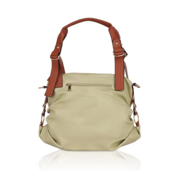 Women's Faux Leather Solid Tote Bag (Green) - Image 4