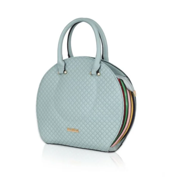 Women's Faux Leather Printed Adjustable Long Belt Handbag (Green) - Image 6