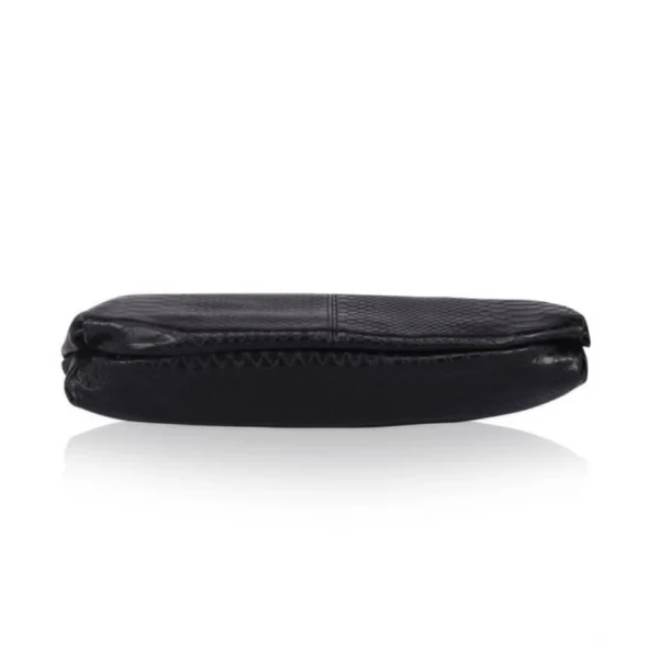 Women's Faux Leather Textured Sling Bag (Black) - Image 4
