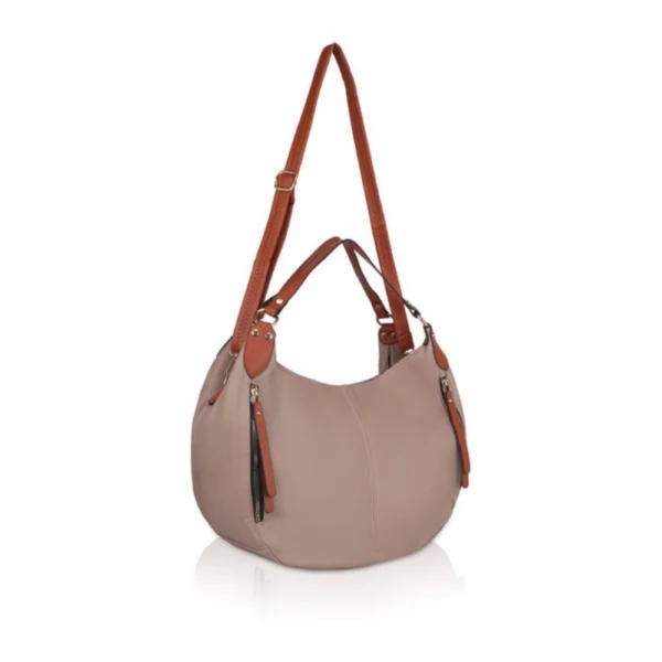 Women's Faux Leather Solid Tote Bag (Multi) - Image 3