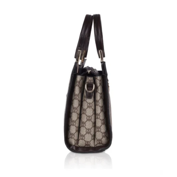 Women's Faux Leather Printed Handbag (Coffee) - Image 5