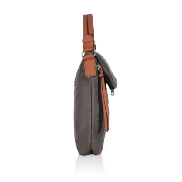 Women's Faux Leather Solid Sling Bag (Green) - Image 5