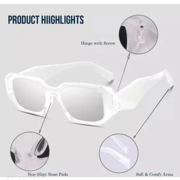 Pack Of 2 Classic Unisex UV400 Protection Sunglasses (MultiColor) - Image 3