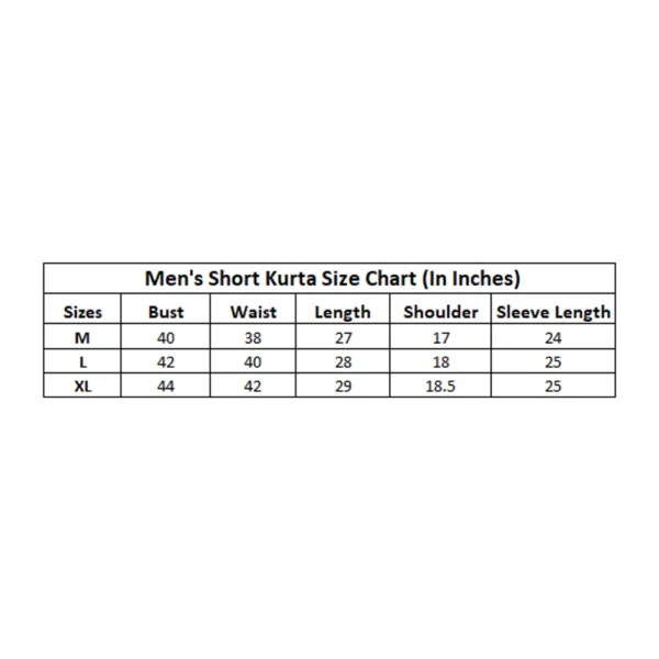 Men's Cotton Blended Printed Full Sleeve Shortkurta (Multicolor) - Image 5
