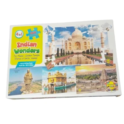 160_Pcs Set Indian Wonders Puzzle  |   Cardboard  |   Educational Kids Collections>Toys| 3+ Years