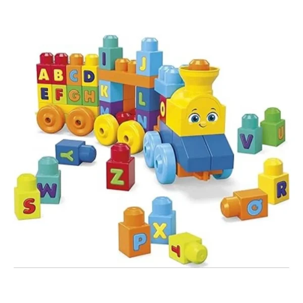 38_Pcs Set Jumbo Train Blocks | ‎Plastic | Educational Kids Collections>Toys | 3+ Years - Image 3