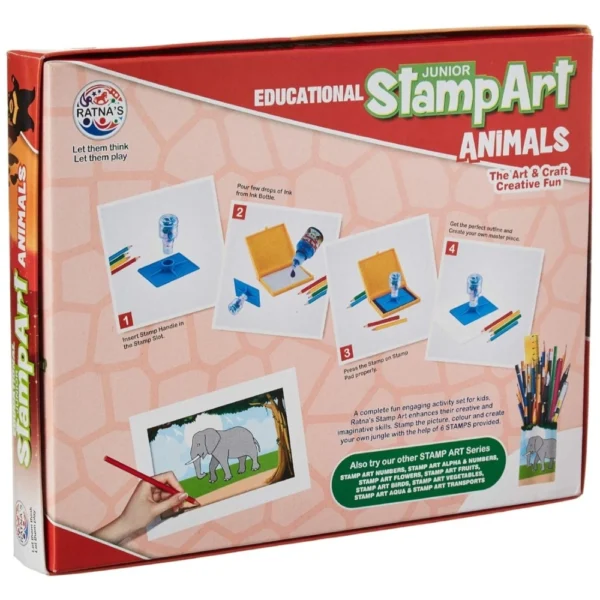Stamp Art-Animal | Plastic | Educational Kids Collections>Toys | 4+ Years - Image 2