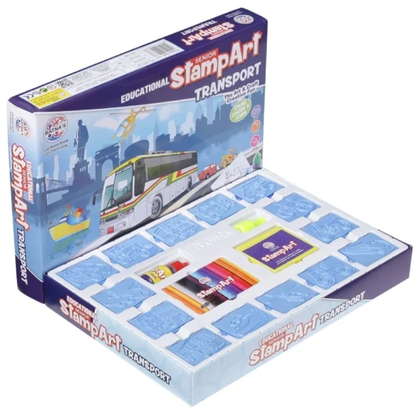 Stamp Art-Transport | Plastic | Educational Kids Collections>Toys | 4+ Years - Image 3