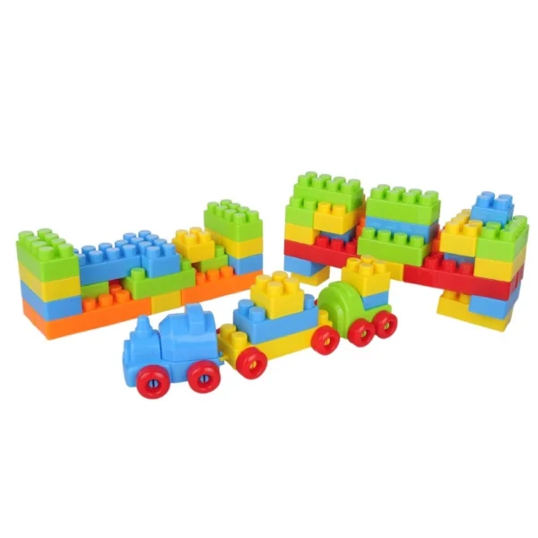 53_Pcs Set Building Blocks | Plastic | Educational Kids Collections>Toys | 3+ Years - Image 3
