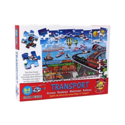 64_Pcs Set Transport Puzzle | Cardboard | Educational Kids Collections>Toys | 4+ Years