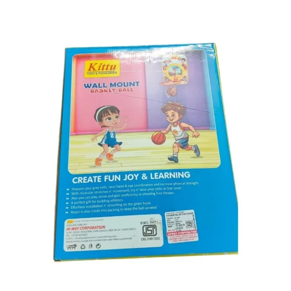 Basket Ball Set |   Plastic  |   Educational Kids Collections>Toys| 3+ Years - Image 2