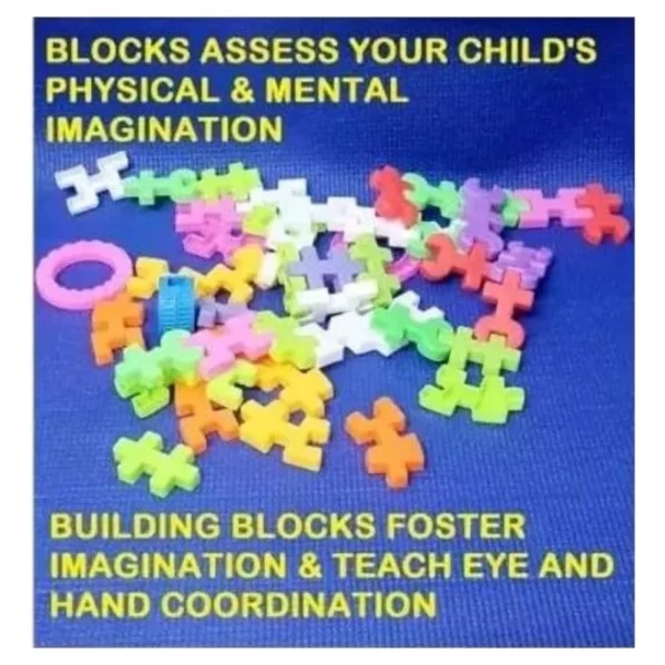 44_Pcs Set Imagination Puzzle Block Set | Plastic | Educational Kids Collections>Toys | 3+ Years - Image 3