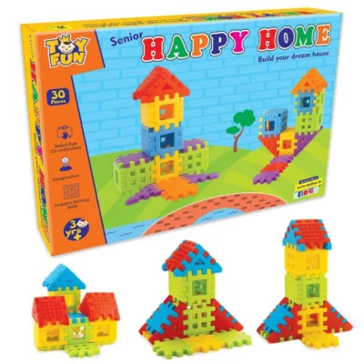 30_Pcs Set Happy Home Build Your Dream House | Plastic | Educational Kids Collections>Toys | 3+ Years