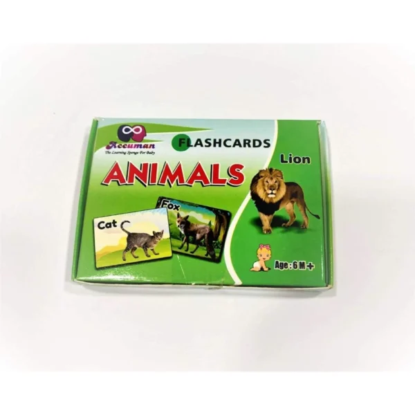 Flash Card-Animal | Plastic | Educational Kids Collections>Toys | 6+ Months - Image 2