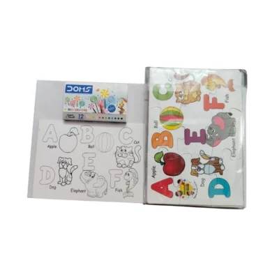 2 In 1 Puzzle & Colors Alphabet |   Cardboard  |   Educational Kids Collections>Toys| 3+ Years