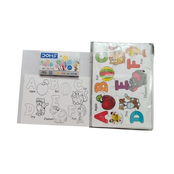 2 In 1 Puzzle & Colors Alphabet |   Cardboard  |   Educational Kids Collections>Toys| 3+ Years
