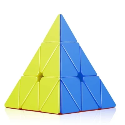 Pyramid Cube 3x3 High Speed Stickerless Triangle Pyraminx Puzzle Cube  | Plastic | Creative Kids Collections>Toys | 5+ Years