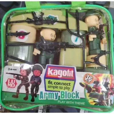 36_Pcs Set Army Blocks | Plastic | Educational Kids Collections>Toys | 3+ Years