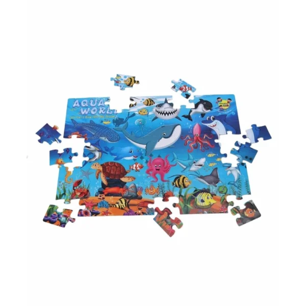 64_Pcs Set Aqua World Puzzle | Cardboard | Educational Kids Collections>Toys | 4+ Years - Image 4