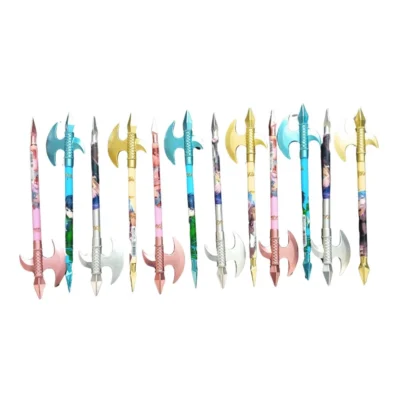 12 PCS_Set Chinese Style Sword Novelty Ball Pen  | Plastic | Stationery | 5+ Years