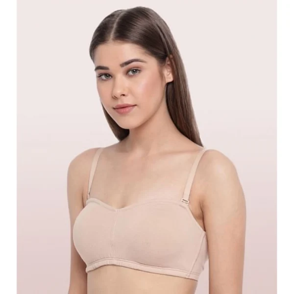 Enamor A019 Women's Cotton Strapless Bra (Skin) - Image 5