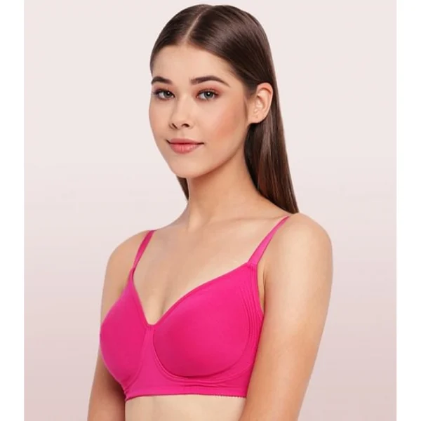 Enamor A042 Women's Cotton Everyday Non Padded And Wirefree Bra (Verry-Berry) - Image 4