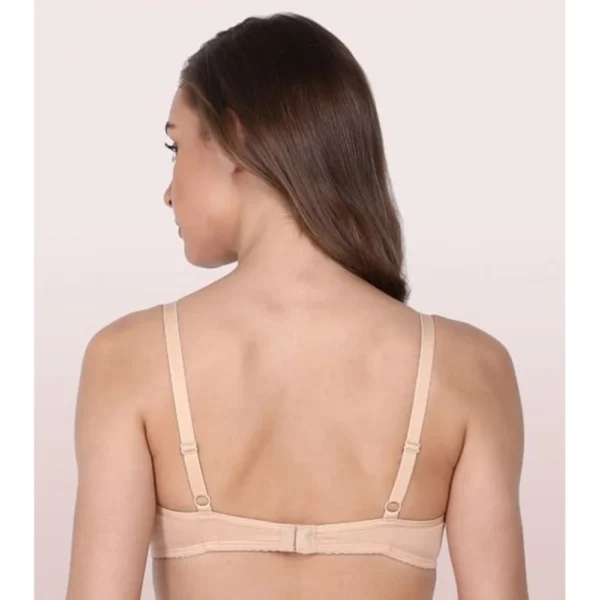 Enamor A039 Women's Cotton Non-Wired & Medium Coverage T-Shirt Bra (Skin) - Image 2
