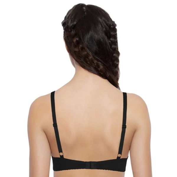 Enamor A039 Women's Cotton Non-Wired & Medium Coverage T-Shirt Bra (Black) - Image 4