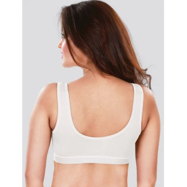 Dermawear SB-1104 Women's 4D Stretch Sports Bra (White) - Image 2