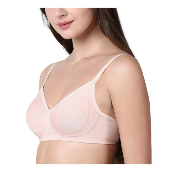 Enamor A042 Women's Cotton Everyday Non Padded And Wirefree Bra (Pearl) - Image 4