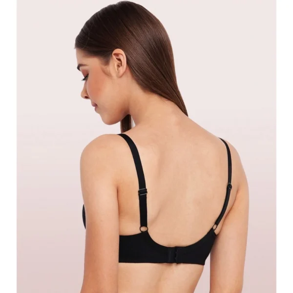 Enamor A042 Women's Cotton Everyday Non Padded And Wirefree Bra (Black) - Image 2