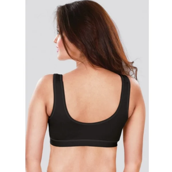 Dermawear SB-1104 Women's 4D Stretch Sports Bra (Black) - Image 2