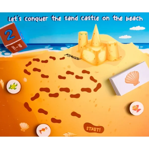 Lets Conquer Sand Castle Wooden Board Game Toys (MultiColor) - Image 2