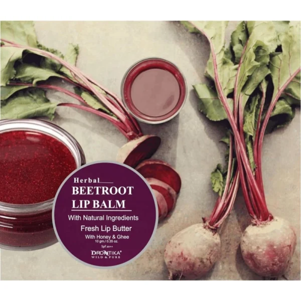 Unisex Herbal Dark And Chapped Lips Beetroot Lip Balm (10gm) - Image 3