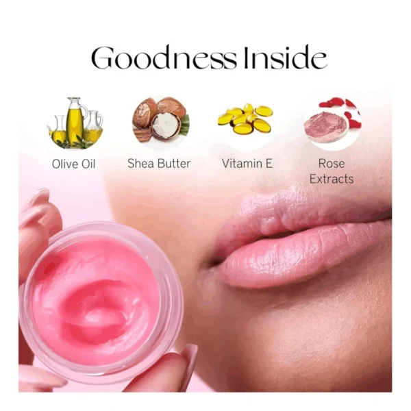 Unisex Herbal Dark And Chapped Lips Rose Lip Balm (10gm) - Image 3