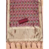 Women's Banarasi Silk Printed Unstitched Salwar Suit Material With Dupatta (Maroon, 3Mtrs) - Image 2