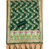 Generic Women's Banarasi Silk Printed Unstitched Salwar Suit Material With Dupatta (Green, 3Mtrs) - Image 4